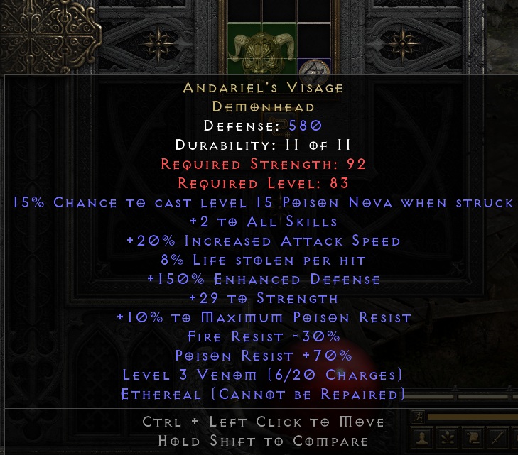 Ethereal Andariel's Visage