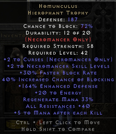 Homunculus Hierophant Trophy