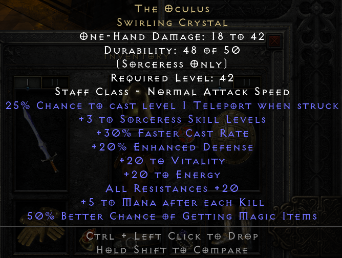 The Oculus drop