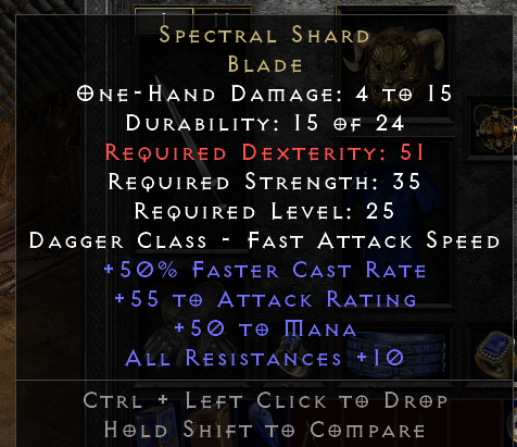 Spectral Shard Bone Knife