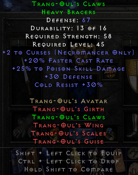 Trang-Oul's Claws Heavy Bracers