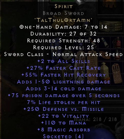 Spirit Broad Sword