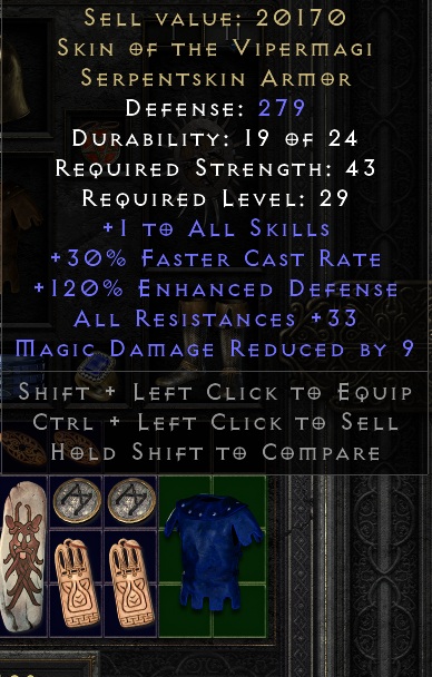 Skin of the Vipermagi item roll